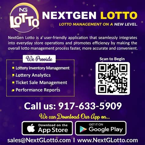 lottery sales tracking system|NextGen Lotto.